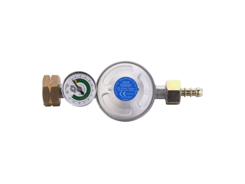 Détendeur universel CADAC Overflow 30 mbar avec manomètre - BYD Shark 2024+