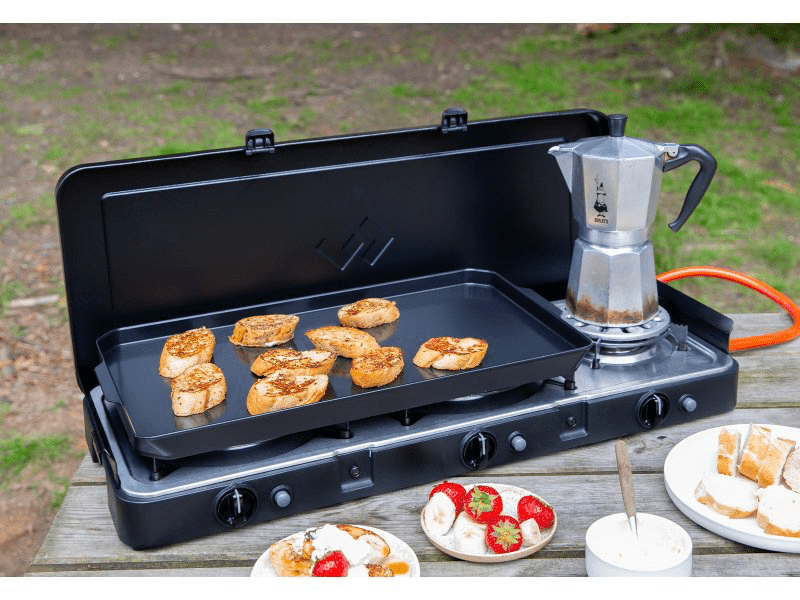 Plaque plancha Cadac 2 Cook pour réchauds 2 et 3 brûleurs - BYD Shark 2024+