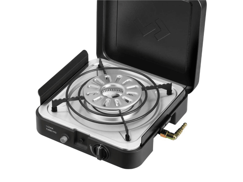 Réchaud portable à gaz 1 brûleur avec plaque plancha Cadac 1 Cook Turbo FFD - BYD Shark 2024+