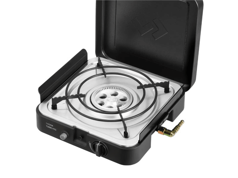 Réchaud portable à gaz 1 brûleur avec plaque plancha Cadac 1 Cook Turbo FFD - BYD Shark 2024+