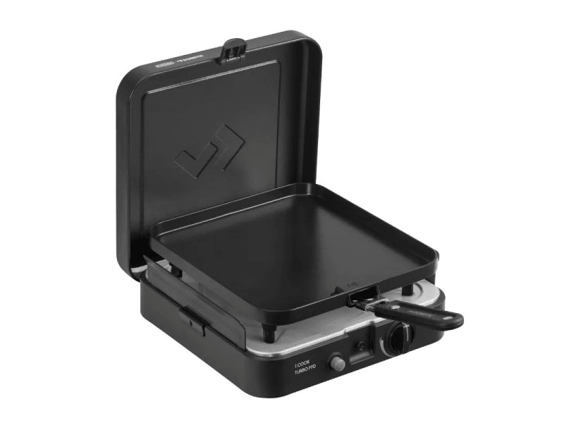 Réchaud portable à gaz 1 brûleur avec plaque plancha Cadac 1 Cook Turbo FFD - BYD Shark 2024+