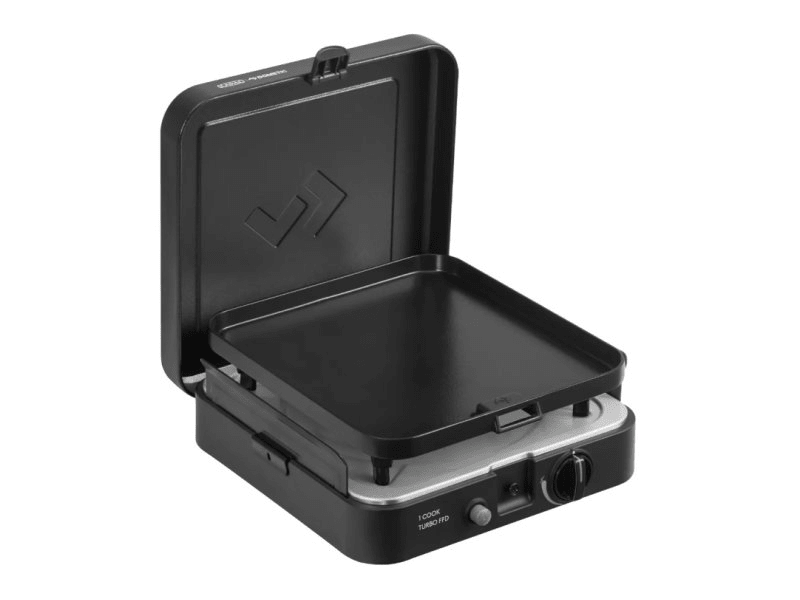 Réchaud portable à gaz 1 brûleur avec plaque plancha Cadac 1 Cook Turbo FFD - BYD Shark 2024+