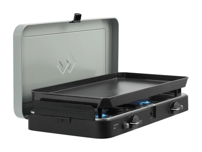 Réchaud portable à gaz 2 brûleurs avec Plancha Cadac 2 Cook 3 Pro - BYD Shark 2024+