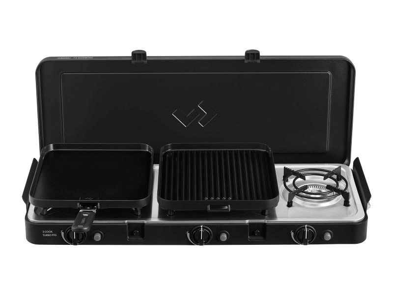 Réchaud portable à gaz 3 brûleur Cadac 3 cook turbo FFD Deluxe - BYD Shark 2024+