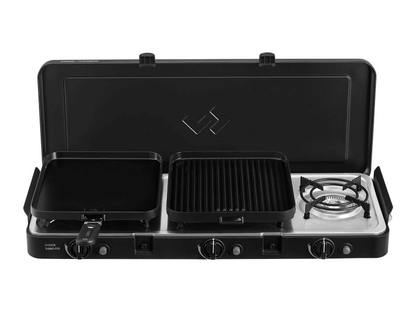 Réchaud portable à gaz 3 brûleur Cadac 3 cook turbo FFD Deluxe - BYD Shark 2024+