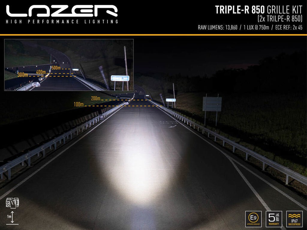 Kit Calandre Lazer Triple-R 850 LED Ford Ranger RAPTOR 2023+ - Ford Ranger PHEV 2025+