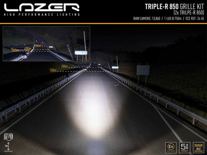Kit Calandre Lazer Triple-R 850 LED Ford Ranger RAPTOR 2023+ - Ford Ranger PHEV 2025+