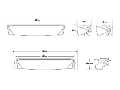 LAZER LAMPS AIR-55 Balise — Phare LED Compact 6800 lm - BYD Shark 2024+