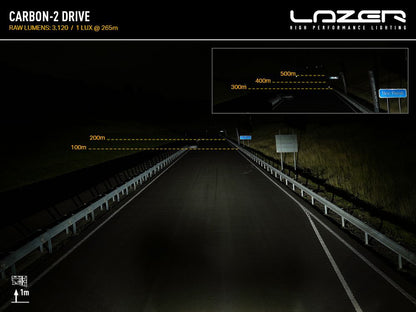 LAZER LAMPS Carbon-2 Conduite Gén.3 - Fixation Latérale — Phare LED Compact - BYD Shark 2024+