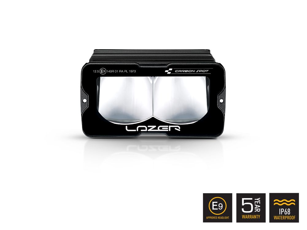 LAZER LAMPS Carbon-2 Spot Mode Jaune — Phare LED Compact 3120 lm - BYD Shark 2024+