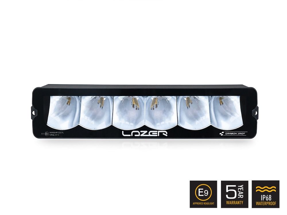 LAZER LAMPS Carbon-6 Spot Mode Jaune — Phare LED Compact 9360 lm - BYD Shark 2024+