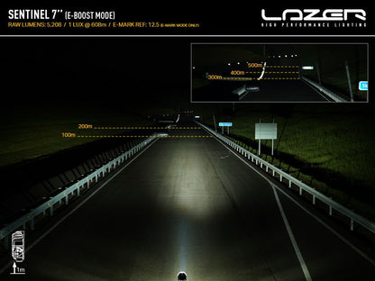 LAZER LAMPS Sentinel 7" — Phare Additionnel LED 5208 lm - BYD Shark 2024+