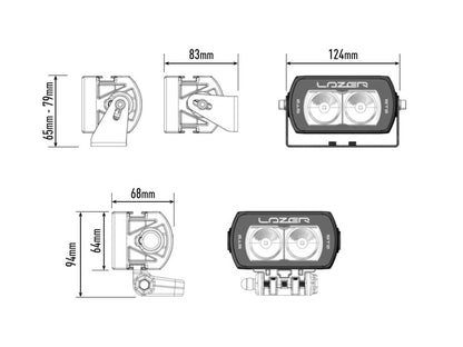 LAZER LAMPS ST2 Évolution — Barre LED Slim 2068 lm - BYD Shark 2024+