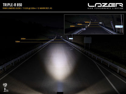 LAZER LAMPS Triple-R 850 — Phare Rond LED 6930 lm - BYD Shark 2024+