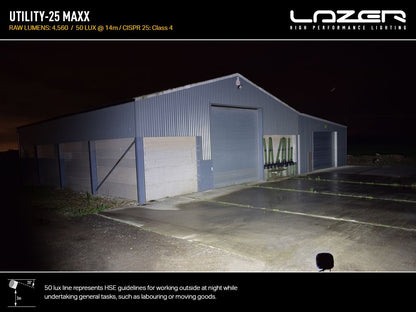 LAZER LAMPS Utility-25 MAXX — Phare de Travail LED 4560 lm - BYD Shark 2024+