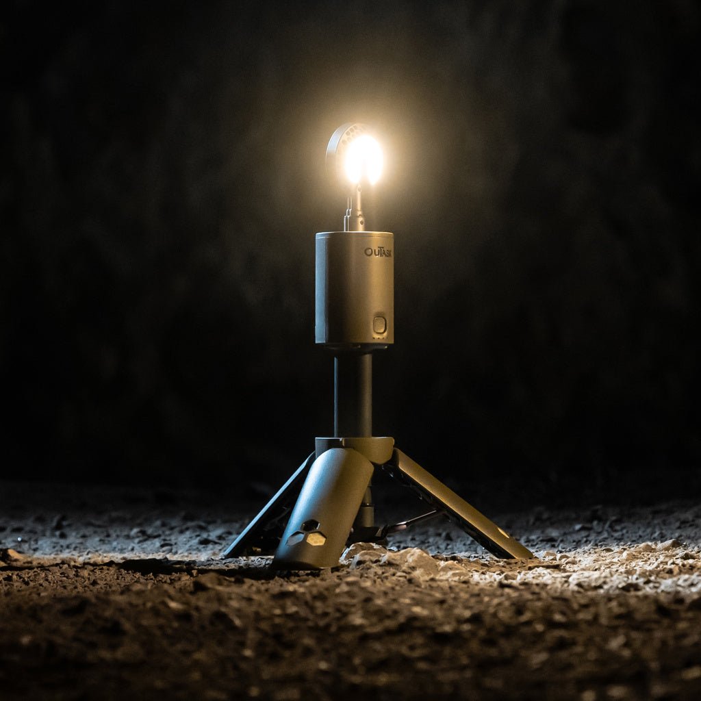 OuTask Lampe Télescopique LED Outdoor 720° - Noire - BYD Shark 2024+