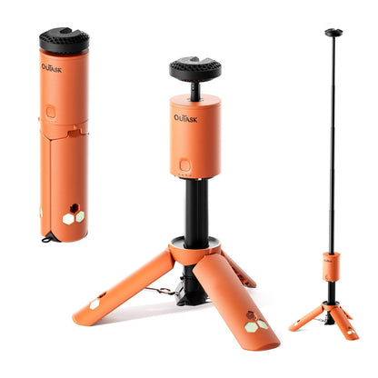 OuTask Lampe Télescopique LED Outdoor 720° - Orange - BYD Shark 2024+