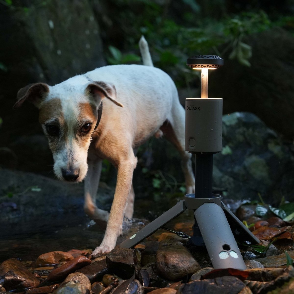 OuTask Lampe Télescopique LED Outdoor 720° - Tactical Earth - BYD Shark 2024+