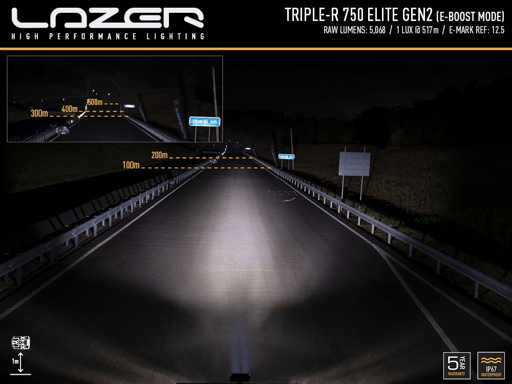 Projecteur LED LAZER LAMPS Triple-R 4 (750) LED - BYD Shark 2024+