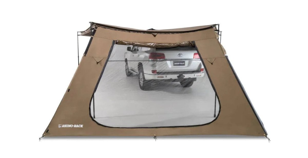 Paroi/mur trapézoïdale avec Porte - Auvent Batwing/Sunseeker - RHINO-RACK - Dacia Duster 2010-2023