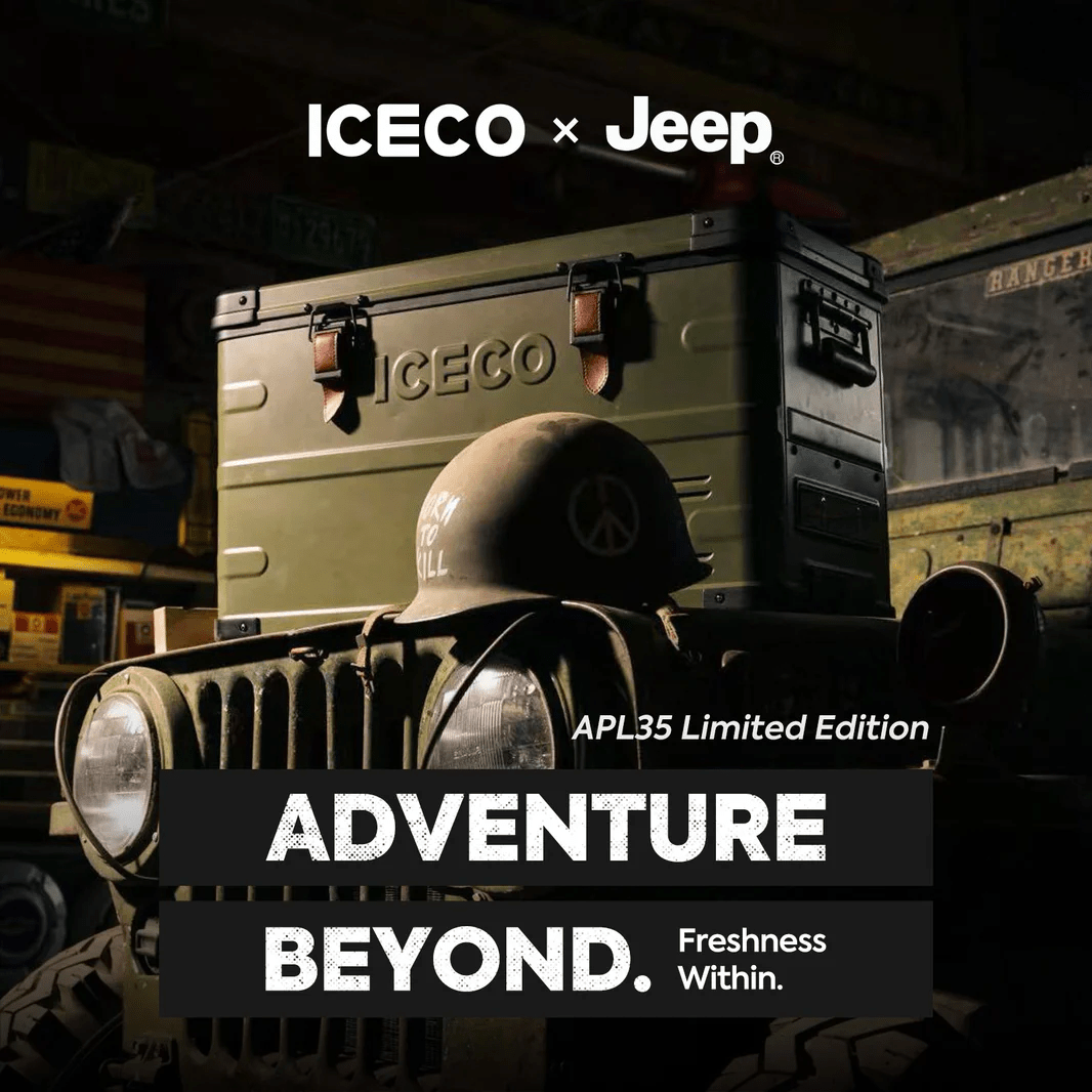 ICECO × Jeep® APL35 Limited Edition – Réfrigérateur Congélateur 12V Dual Zone 35L en Aluminium - BYD Shark 2024+