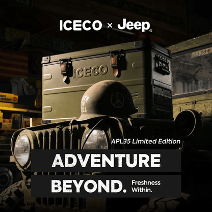 ICECO × Jeep® APL35 Limited Edition – Réfrigérateur Congélateur 12V Dual Zone 35L en Aluminium - BYD Shark 2024+