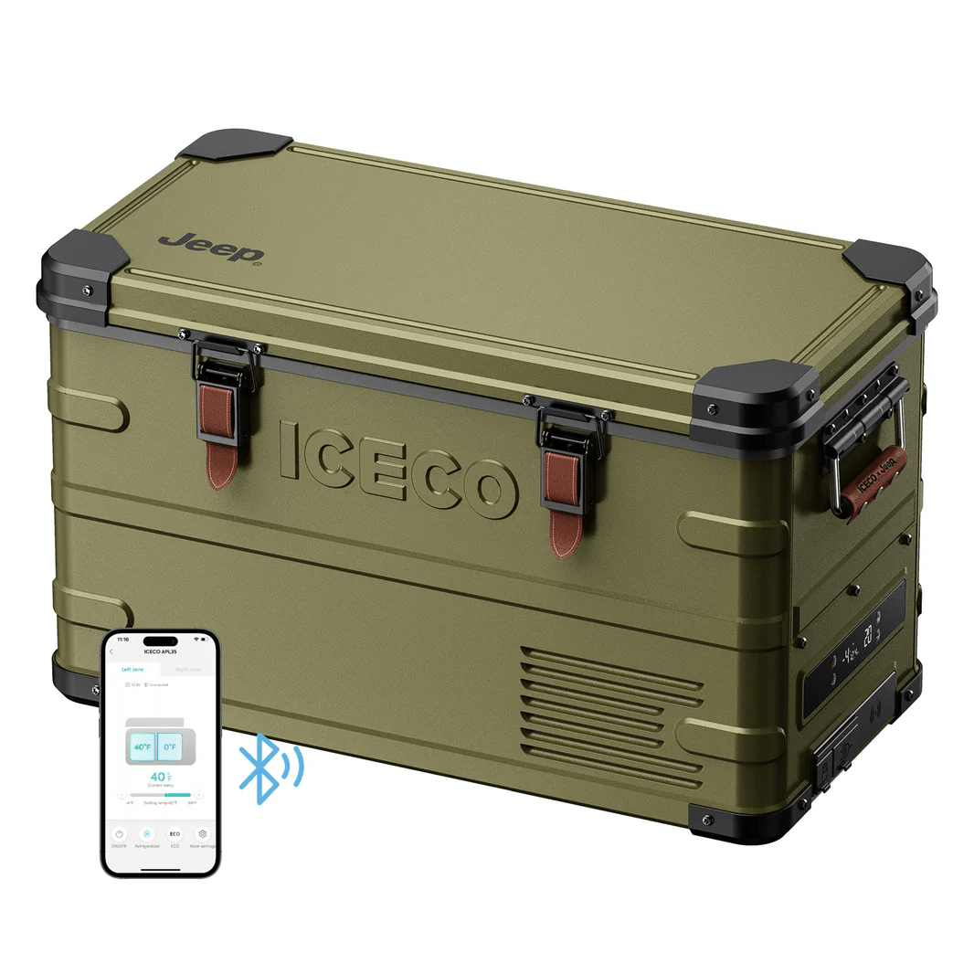 ICECO × Jeep® APL35 Limited Edition – Réfrigérateur Congélateur 12V Dual Zone 35L en Aluminium - BYD Shark 2024+