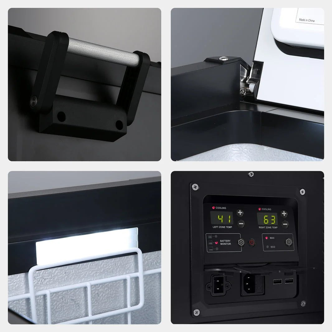 Refrigerateur/Congelateur ICECO 75L Double Compartiments - Noir - BYD Shark 2024+