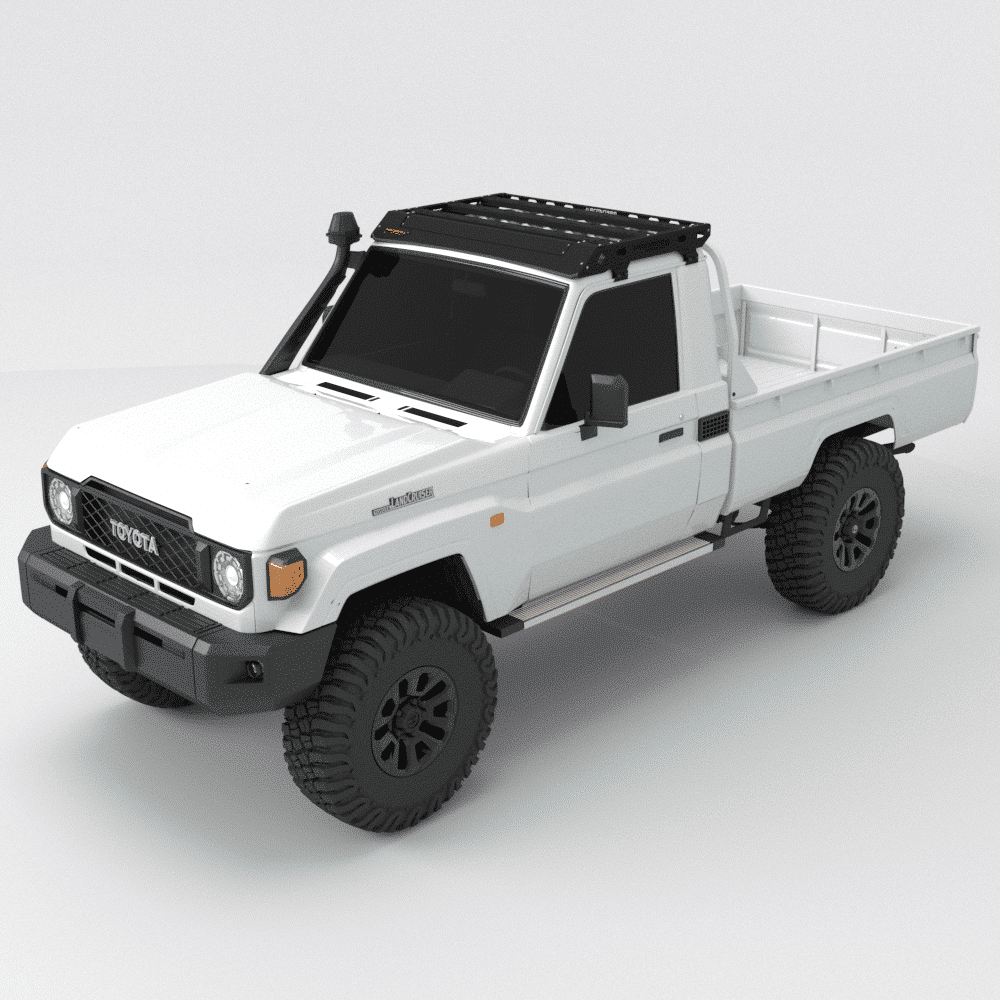 Galerie de toit Toyota Land Cruiser (75 / 79 Series) Simple Cabine Predator Offroad - Toyota 70 Series