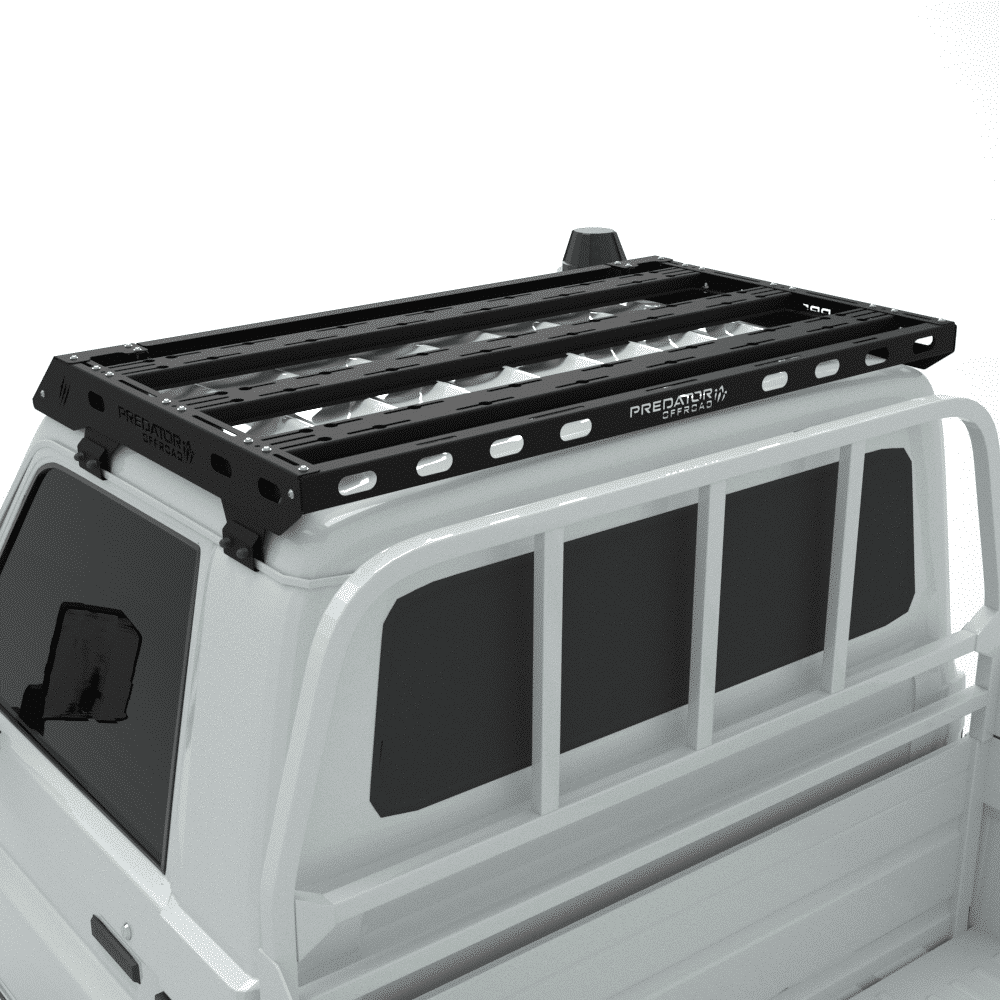 Galerie de toit Toyota Land Cruiser (75 / 79 Series) Simple Cabine Predator Offroad - Toyota 70 Series