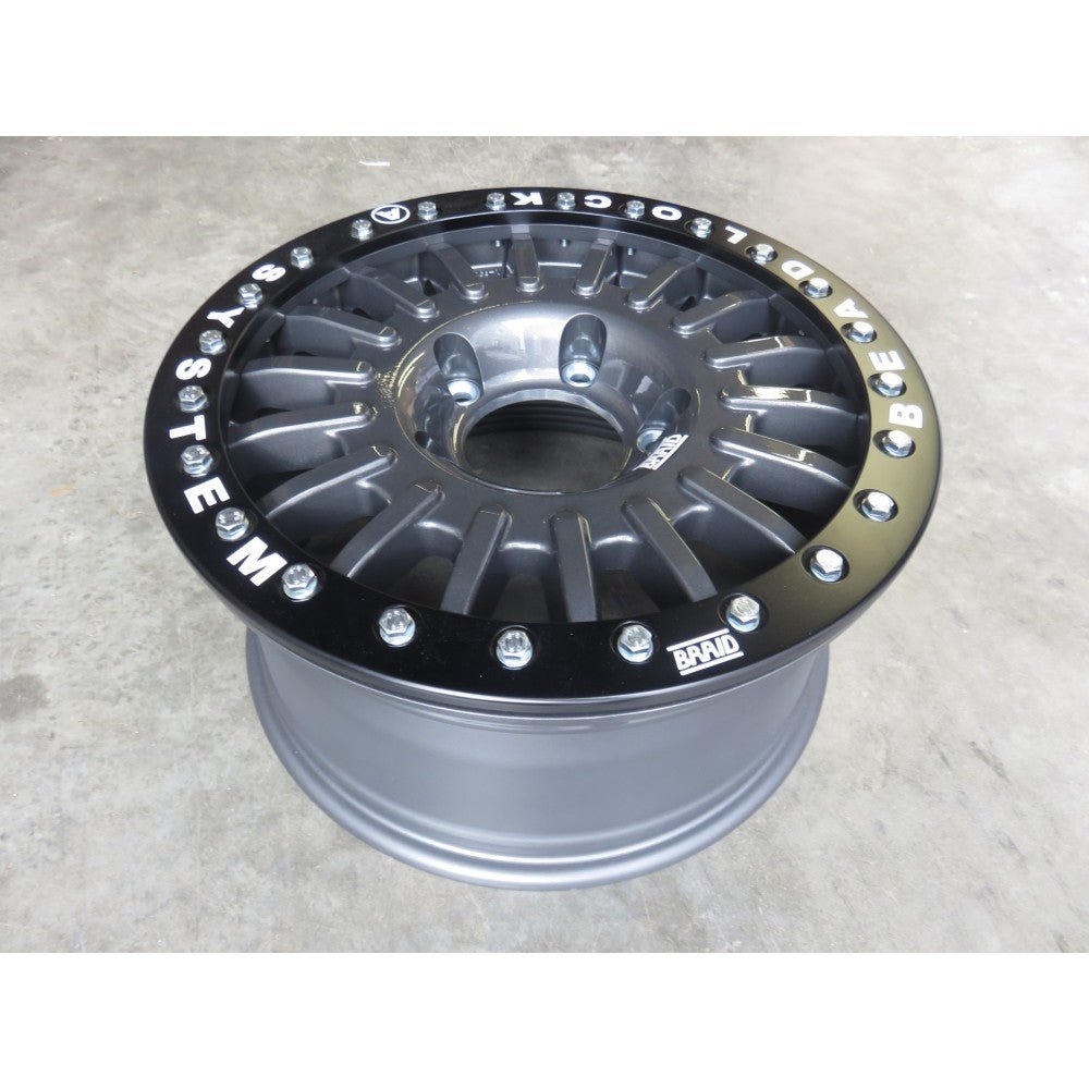 Jante Alu BRAID Winrace Beadlock Grise 8x16 5x150 ET24 - Toyota 70 Series