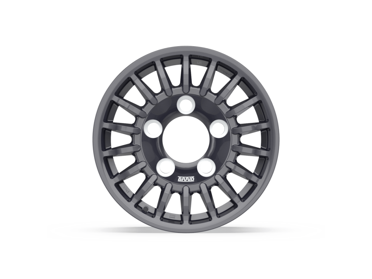 Jante Alu BRAID Winrace Gris Anthracite 7x16 5x165 ET10 CB125 - Defender 110