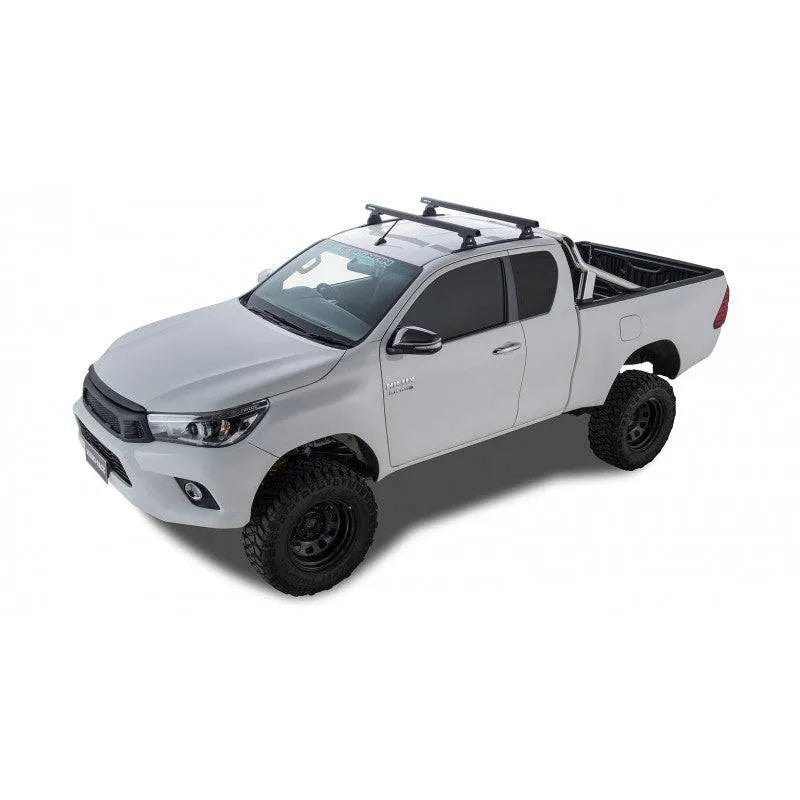Kit 2x Barres de toit HD | Toyota Hilux 2016+ Revo | Extra Cab - RHINO-RACK - Toyota Hilux 2016+