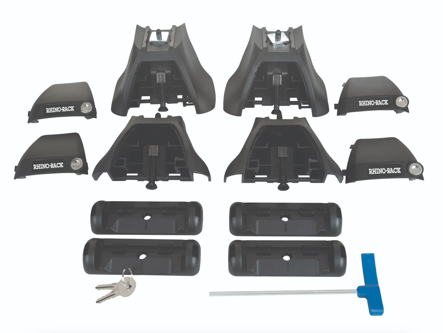 Kit 2x Barres de toit Vortex Ford Ranger 2023+ Super Cab (sur Gouttieres) - RHINO-RACK - Ford Ranger/Raptor 2023+