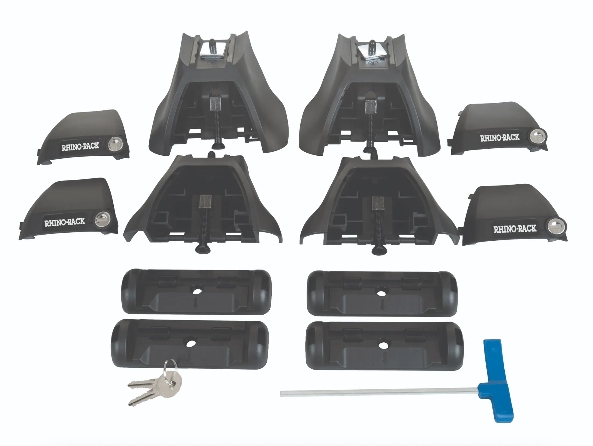 Kit 2x Barres de toit Vortex Ford Ranger 2023+ Super Cab (sur Gouttieres) - RHINO-RACK - Ford Ranger/Raptor 2023+
