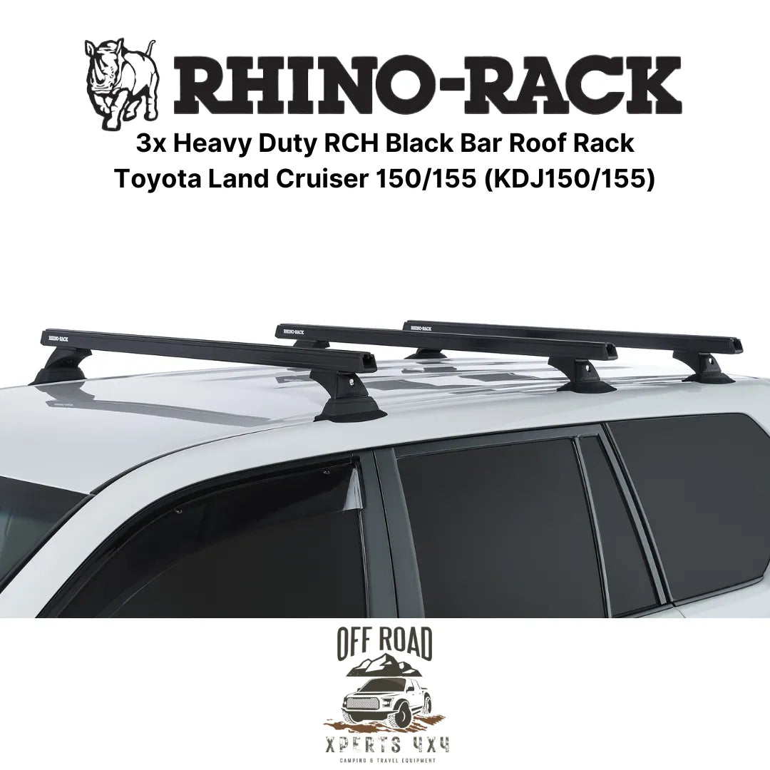 Kit 3x Barres de Toit Heavy-Duty - Toyota Land Cruiser 150/155 - RHINO-RACK - Toyota KDJ150/155