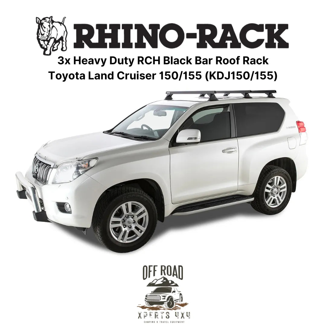 Kit 3x Barres de Toit Heavy-Duty - Toyota Land Cruiser 150/155 - RHINO-RACK - Toyota KDJ150/155
