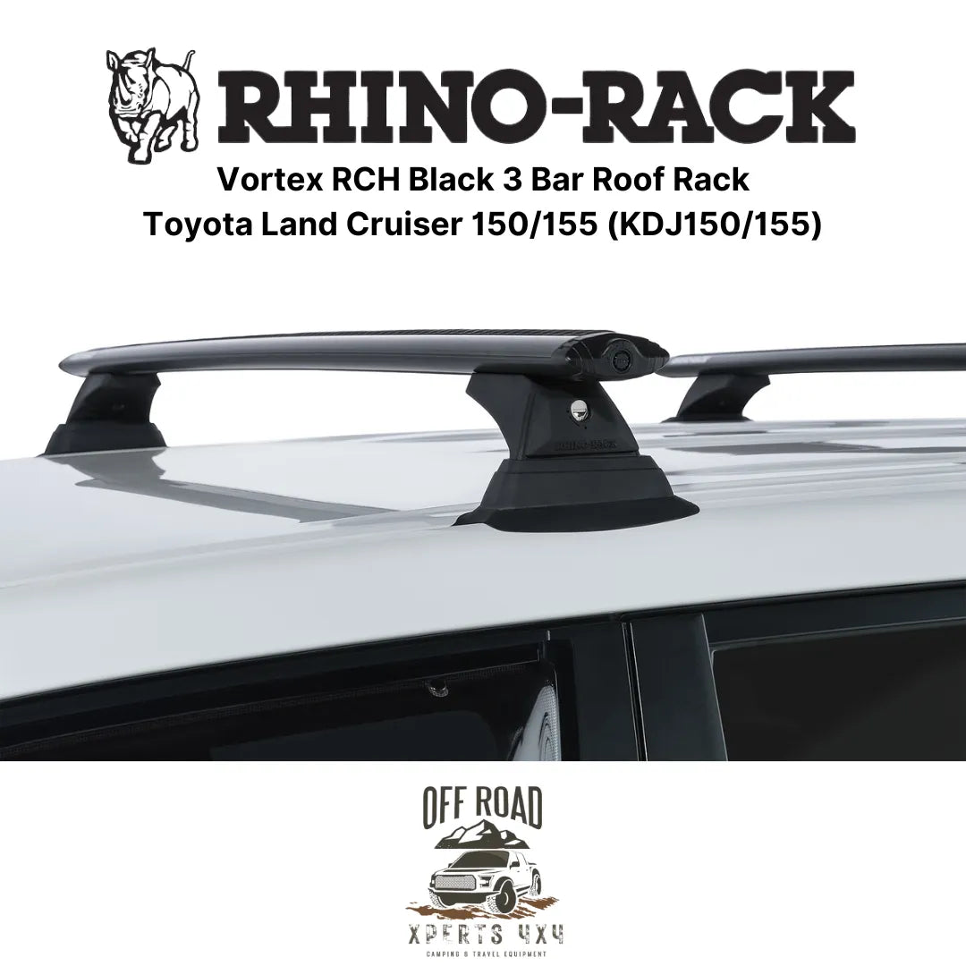 Kit 3x Barres de Toit Vortex - Toyota Land Cruiser 150/155 - RHINO-RACK - Toyota KDJ150/155