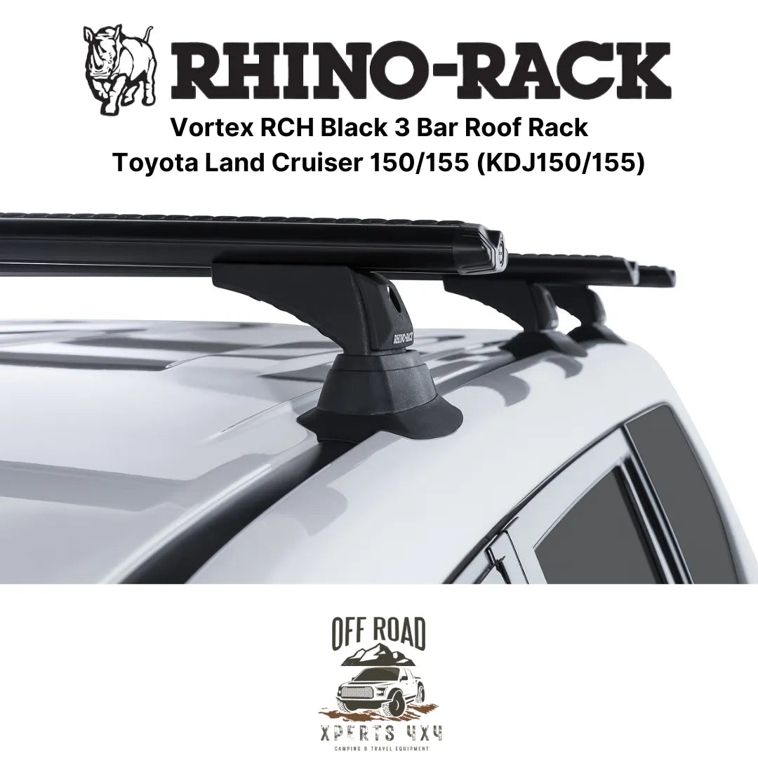 Kit 3x Barres de Toit Vortex - Toyota Land Cruiser 150/155 - RHINO-RACK - Toyota KDJ150/155
