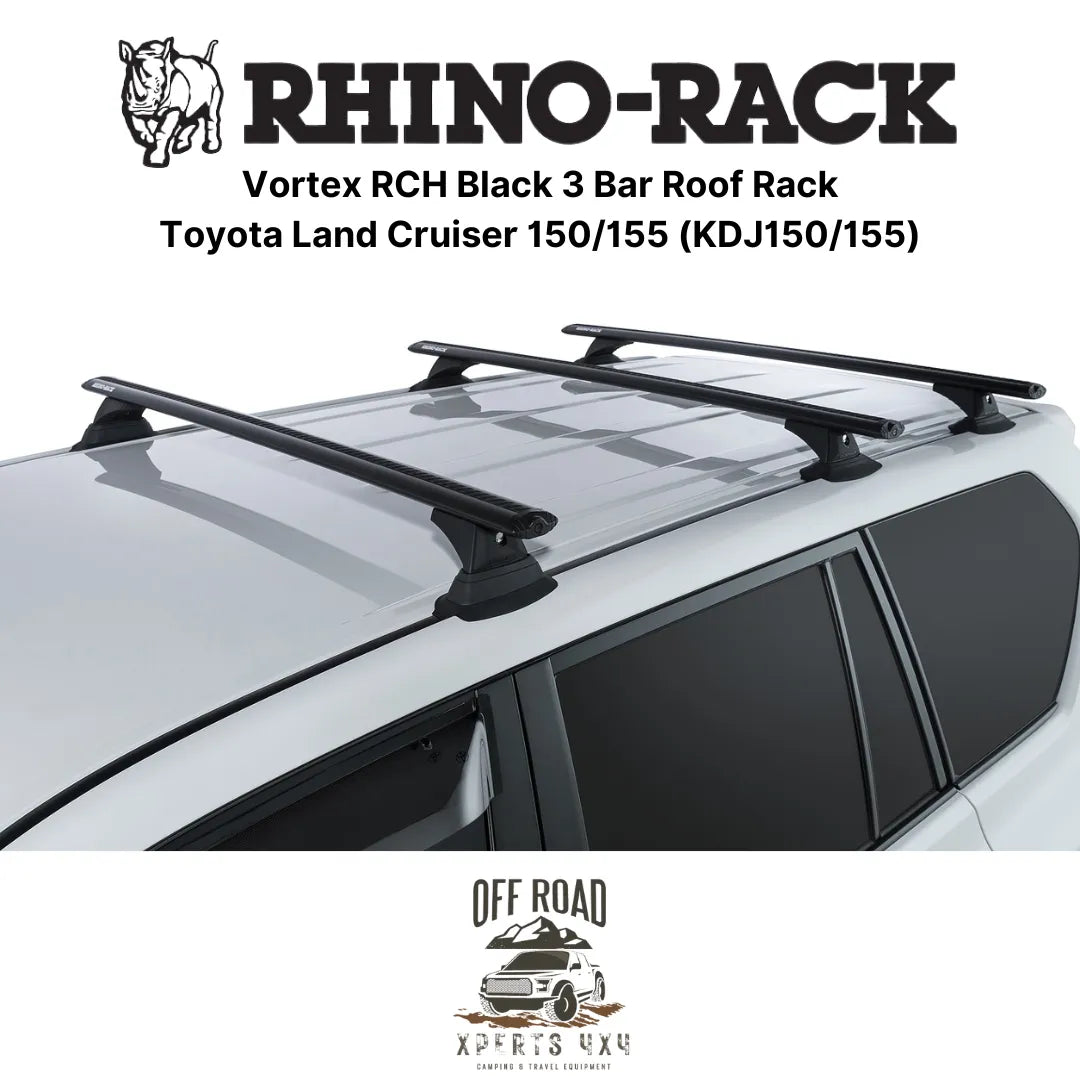 Kit 3x Barres de Toit Vortex - Toyota Land Cruiser 150/155 - RHINO-RACK - Toyota KDJ150/155