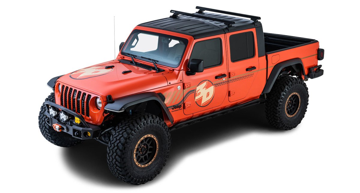 Kit de 2x Barres de toit 1500mm Backbone - Jeep Gladiator JT - RHINO-RACK - Jeep Gladiator JT