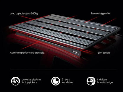 Galerie de toit 1430 x 1235mm pour Ford Ranger/Raptor 2023+ RIVAL 4x4 - Ford Ranger PHEV 2025+