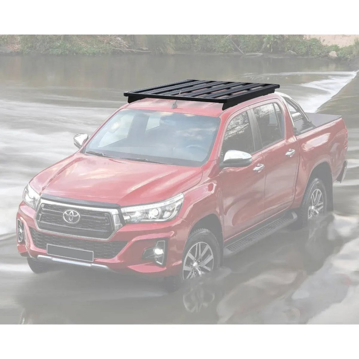 Galerie de toit pour Toyota Hilux REVO 2016-Present | RIVAL 4x4 | 1430 x 1235mm - Toyota Hilux 2016+