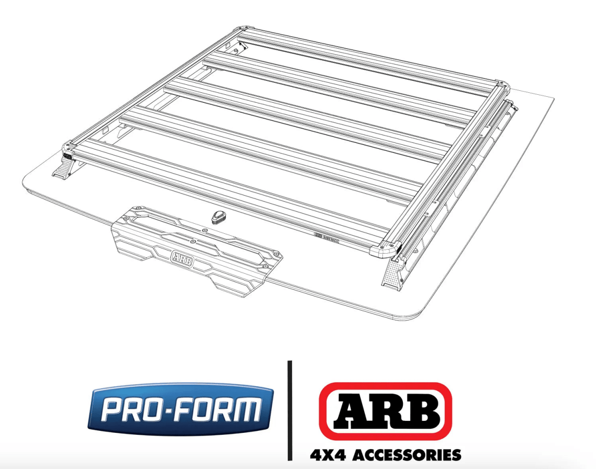 Kit de Montage Hardlid ARB | pour installer Plateforme BASERACK - Ford Ranger 2012-2022