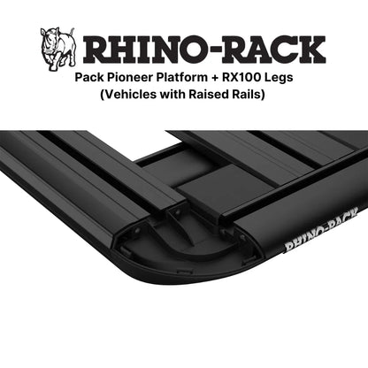 Kit Galerie de Toit 1500x1240mm sur Barres Longitudinales - RHINO-RACK - Mitsubishi Pajero 1996-2007