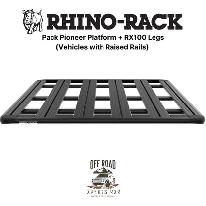 Kit Galerie de Toit 1500x1240mm sur Barres Longitudinales - RHINO-RACK - Mitsubishi Pajero 1996-2007