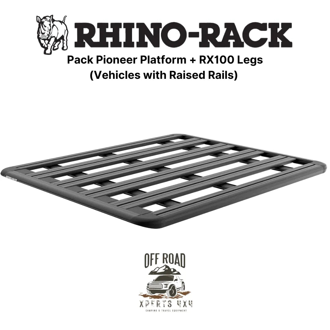 Kit Galerie de Toit 1500x1240mm sur Barres Longitudinales - RHINO-RACK - Mitsubishi Pajero 1996-2007