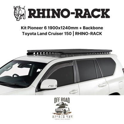 Kit Galerie de Toit 1900x1240mm avec Backbone | Toyota Land Cruiser 150 - RHINO-RACK - Toyota KDJ150/155