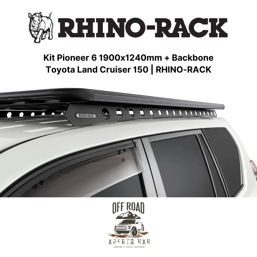 Kit Galerie de Toit 1900x1240mm avec Backbone | Toyota Land Cruiser 150 - RHINO-RACK - Toyota KDJ150/155