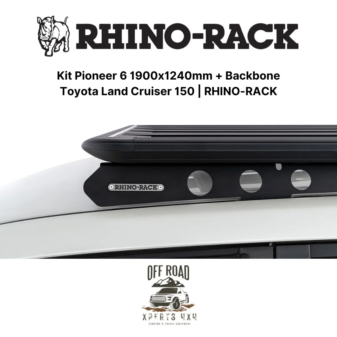 Kit Galerie de Toit 1900x1240mm avec Backbone | Toyota Land Cruiser 150 - RHINO-RACK - Toyota KDJ150/155